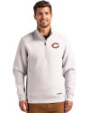 Chicago Bears - Cutter & Buck Roam Epic Versatility Recycled Quarter Zip Mens Pullover Solitare Front Thumbnail Image