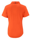 Dayton Dragons Cutter & Buck Forge Eco Stretch Recycled Womens Short Sleeve Polo College Orange Mannequin Back Thumbnail Image