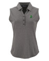 View image 7: Dayton Dragons Cutter & Buck Forge Recycled Four-Way Stretch Womens Sleeveless Polo Dark Black Heather Mannequin