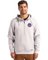 South Bend Cubs Cutter & Buck Roam Epic Versatility Half Zip Recycled Mens Hooded Pullover Solitare Front Thumbnail Image