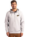 Akron RubberDucks Cutter & Buck Roam Epic Versatility Half Zip Recycled Mens Hooded Pullover Solitare Front Thumbnail Image