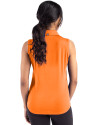 Detroit Tigers Cutter & Buck Forge Eco Stretch Recycled Womens Sleeveless Polo Orange Burst Back Thumbnail Image