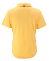 Louisville Cardinals College Vault Cutter & Buck Forge Eco Stretch Recycled Womens Short Sleeve Polo College Gold Heather Mannequin Back Thumbnail Image