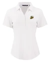 Baldwin Wallace Yellow Jackets Cutter & Buck Forge Eco Stretch Recycled Womens Short Sleeve Polo White Mannequin Thumbnail Image