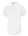 Baldwin Wallace Yellow Jackets Cutter & Buck Forge Eco Stretch Recycled Womens Short Sleeve Polo White Mannequin Back Thumbnail Image