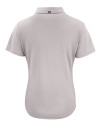 Nebraska Cornhuskers College Vault Cutter & Buck Forge Eco Stretch Recycled Womens Short Sleeve Polo Polished Medium Gray Mannequin Back Thumbnail Image