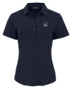 New Hampshire Wildcats College Vault Cutter & Buck Forge Eco Stretch Recycled Womens Short Sleeve Polo Navy Blue Mannequin Thumbnail Image