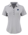 New Hampshire Wildcats College Vault Cutter & Buck Forge Eco Stretch Recycled Womens Short Sleeve Polo Polished Medium Gray Mannequin Thumbnail Image
