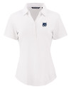 View image 14: New Hampshire Wildcats College Vault Cutter & Buck Forge Recycled Four-Way Stretch Womens Polo White Mannequin