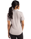 Old Dominion Monarchs College Vault - Cutter & Buck Forge Eco Stretch Recycled Womens Short Sleeve Polo Polished Medium Gray Back Thumbnail Image
