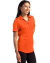 Idaho State Bengals College Vault Cutter & Buck Forge Eco Stretch Recycled Womens Short Sleeve Polo College Orange Side Thumbnail Image