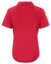 Winston-Salem State Rams Cutter & Buck Forge Eco Stretch Recycled Womens Short Sleeve Polo Cardinal Red Mannequin Back Thumbnail Image