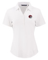Winston-Salem State Rams Cutter & Buck Forge Eco Stretch Recycled Womens Short Sleeve Polo White Mannequin Thumbnail Image