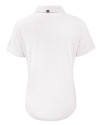 Florida State Seminoles Cutter & Buck Forge Eco Stretch Recycled Womens Short Sleeve Polo White Mannequin Back Thumbnail Image