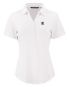 Penn State Nittany Lions Alumni Cutter & Buck Forge Eco Stretch Recycled Womens Short Sleeve Polo White Mannequin Thumbnail Image