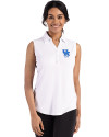 Kentucky Wildcats Alumni Cutter & Buck Forge Eco Stretch Recycled Womens Sleeveless Polo White Front Thumbnail Image