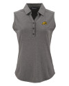 Bowie State Bulldogs Cutter & Buck Forge Eco Stretch Recycled Womens Sleeveless Polo Dark Black Heather Mannequin Thumbnail Image