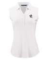 Louisville Cardinals College Vault Cutter & Buck Forge Eco Stretch Recycled Womens Sleeveless Polo White Mannequin Thumbnail Image