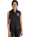 Air Force Falcons College Vault Cutter & Buck Forge Eco Stretch Recycled Womens Sleeveless Polo Black Front Thumbnail Image