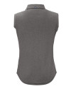 Nebraska Cornhuskers College Vault Cutter & Buck Forge Eco Stretch Recycled Womens Sleeveless Polo Dark Black Heather Mannequin Back Thumbnail Image