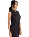 Missouri Tigers Alumni Cutter & Buck Forge Eco Stretch Recycled Womens Sleeveless Polo Black Side Thumbnail Image