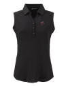 View image 3: Georgia Bulldogs Alumni Cutter & Buck Forge Recycled Four-Way Stretch Womens Sleeveless Polo Black Mannequin