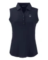 Penn State Nittany Lions Alumni Cutter & Buck Forge Eco Stretch Recycled Womens Sleeveless Polo Navy Blue Mannequin Thumbnail Image