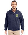 Nashville SC Cutter & Buck Charter Eco Knit Recycled Big & Tall Full-Zip Jacket Navy Blue Front Thumbnail Image