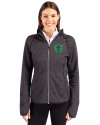 Seattle Sounders FC Cutter & Buck Mainsail Full Zip Hooded Womens Jacket Charcoal Heather Front Thumbnail Image