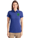 View image 10: Seattle Sounders FC Cutter & Buck Advantage Recycled Cotton-Blend Pique Womens Polo Tour Blue Front