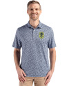 Nashville SC Cutter & Buck Pike Eco Flora Print Recycled Mens Polo Navy Blue Front Thumbnail Image