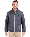 Seattle Sounders FC Cutter & Buck Rainier PrimaLoft® Mens Eco Insulated Full Zip Puffer Jacket Anthracite Melange Front Thumbnail Image