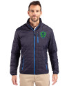 Seattle Sounders FC Cutter & Buck Rainier PrimaLoft® Mens Eco Insulated Full Zip Puffer Jacket Dark Navy Front Thumbnail Image