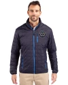 Philadelphia Union Cutter & Buck Rainier PrimaLoft® Mens Eco Insulated Full Zip Puffer Jacket Dark Navy Front Thumbnail Image