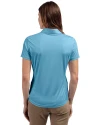 Minnesota United FC Cutter & Buck Prospect Eco Textured Stretch Recycled Womens Short Sleeve Polo Atlas Light Blue Back Thumbnail Image