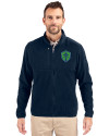 Seattle Sounders FC Cutter & Buck Cascade Eco Sherpa Mens Big & Tall Fleece Jacket Navy Blue Front Thumbnail Image