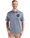 Philadelphia Union Cutter & Buck Pike Eco Flora Print Recycled Mens Big & Tall Polo Navy Blue Front Thumbnail Image