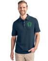 Seattle Sounders FC Cutter & Buck Advantage Eco Tri-Blend Pique Mens Big and Tall Polo Liberty Navy Front Thumbnail Image
