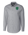 Seattle Sounders FC Cutter & Buck Stretch Oxford Mens Long Sleeve Dress Shirt Charcoal Mannequin Thumbnail Image