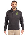Nashville SC Cutter & Buck Mainsail Sweater-Knit Mens Half Zip Pullover Jacket Charcoal Heather Front Thumbnail Image