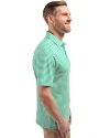 Seattle Sounders FC Cutter & Buck Virtue Eco Pique Stripe Recycled Mens Polo Kelly Green Side Thumbnail Image