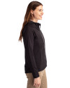Minnesota United FC Cutter & Buck Adapt Eco Knit Hybrid Recycled Womens Full Zip Jacket Black Side Thumbnail Image