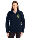 Nashville SC Cutter & Buck Cascade Eco Fleece Womens Full Zip Jacket Navy Blue Front Thumbnail Image