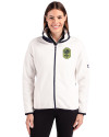 Nashville SC Cutter & Buck Cascade Eco Fleece Womens Full Zip Jacket Shell/Navy Blue Front Thumbnail Image