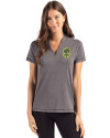Nashville SC Cutter & Buck Forge Eco Heathered Stretch Womens Blade Top Dark Black Heather Front Thumbnail Image