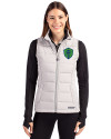 Seattle Sounders FC Cutter & Buck Evoke Hybrid Softshell Recycled Womens Full Zip Vest CONCRETE Front Thumbnail Image