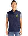 Nashville SC Cutter & Buck Charter Eco Full-Zip Mens Big & Tall Vest Navy Blue Front Thumbnail Image