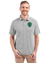 Seattle Sounders FC Cutter & Buck Virtue Eco Pique Botanical Print Recycled Mens Polo Black Front Thumbnail Image