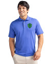 Seattle Sounders FC Cutter & Buck Virtue Eco Pique Recycled Mens Polo Chelan Blue Front Thumbnail Image
