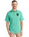 Seattle Sounders FC Cutter & Buck Virtue Eco Pique Recycled Mens Polo Fresh Mint Front Thumbnail Image